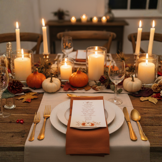 Editable Thanksgiving Menu Template (5x7 + 4x9 Sizes)