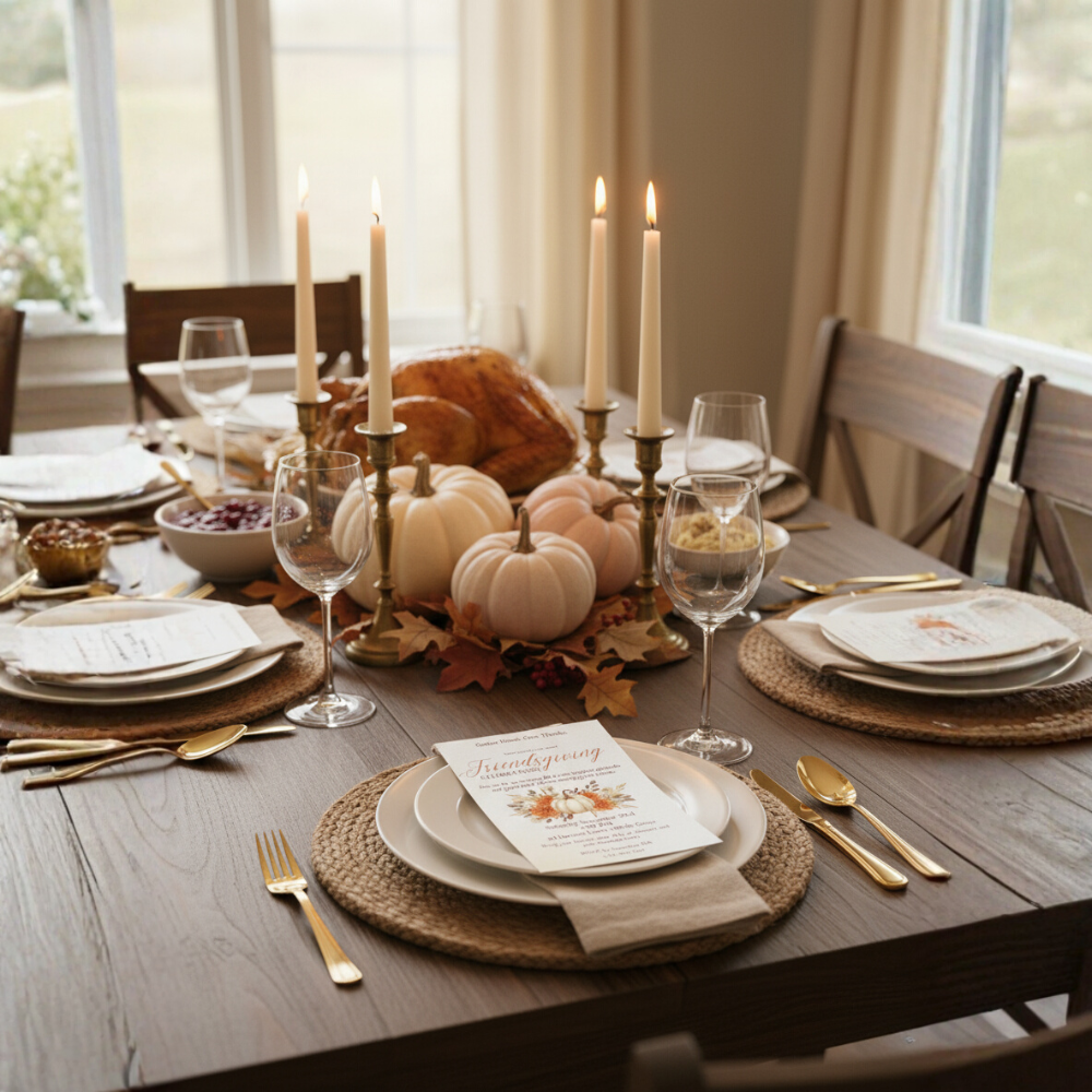 Editable Friendsgiving Invitation | Printable Fall Celebration Template