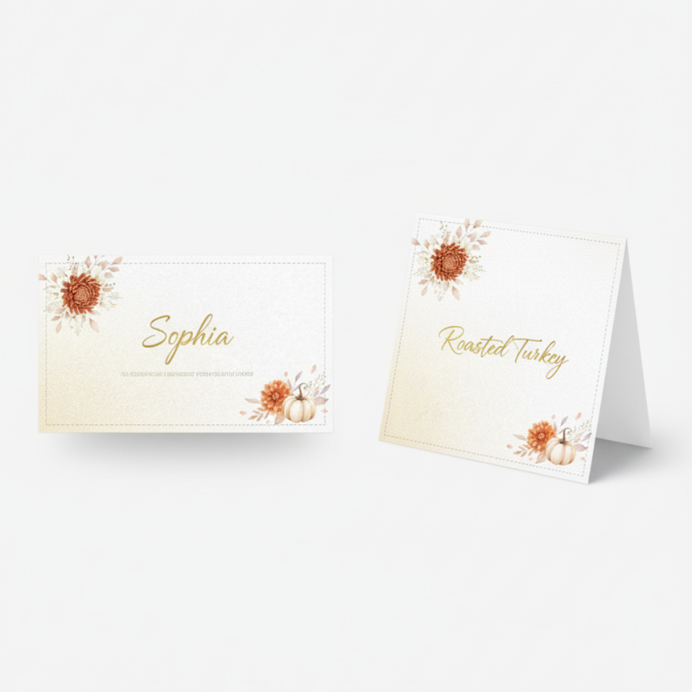 Thanksgiving Digital Watercolor Party Kit Bundle