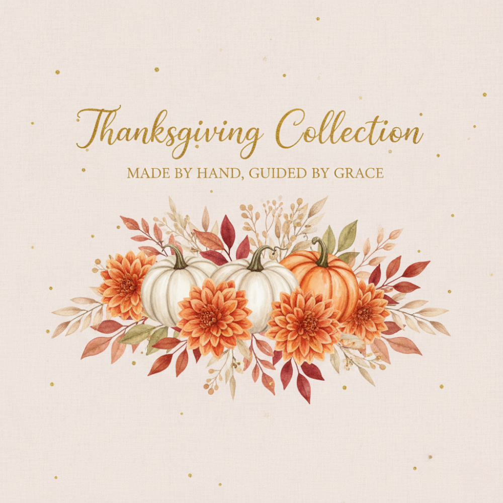 Editable Thanksgiving Utensil Pouch Template | Printable Pumpkin Floral Silverware Holder | Digital Download