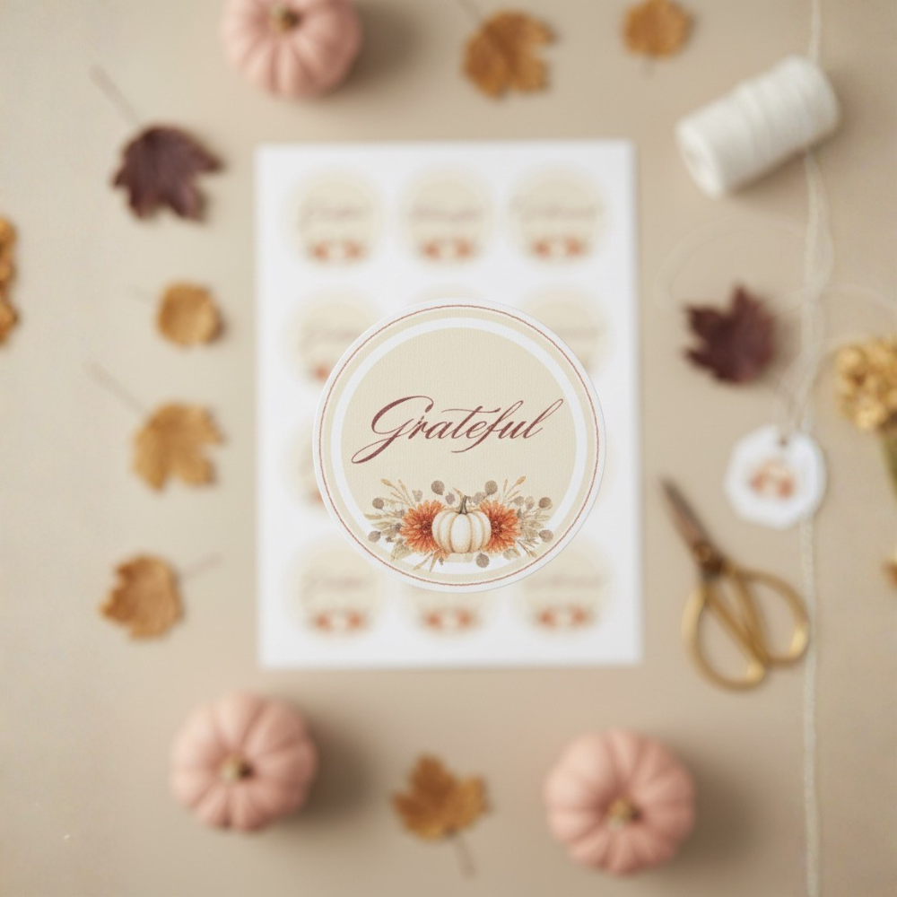 Friendsgiving Watercolor Digital Party Kit Bundle